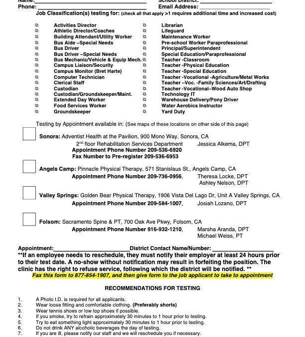 WorkSTEPS™ Pre-Employment Testing by Appointment