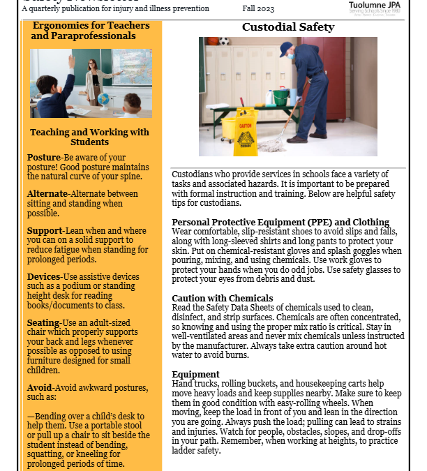 Safety Newsletter – Fall 2023-2024
