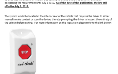 Member Alert – SB 1072: Child Safety Alert Systems in School Buses