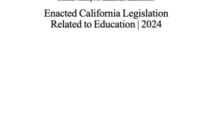 Member Alert – Enacted California Legislation Related to Education | 2024