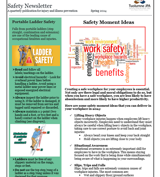 Safety Newsletter – Spring 2023-2024