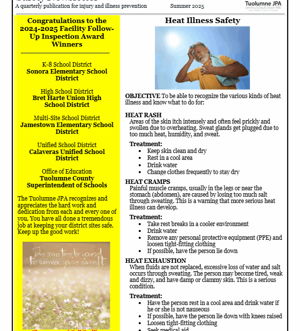 Safety Newsletter Summer 2024-2025