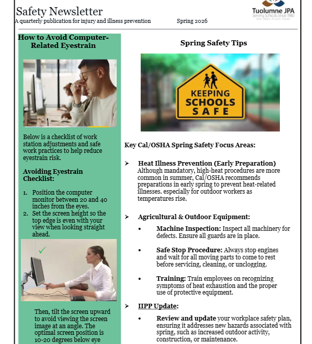 Spring Safety Newsletter 25-26